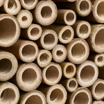 organic hôtel à abeilles 25cm marron châtaigne